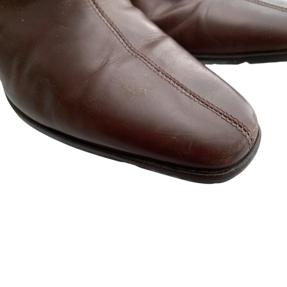 Vintage Brighton Women's Heels "Tapa" Brown Leather Shoes Size 7M Leather Soles - Picture 5 of 11